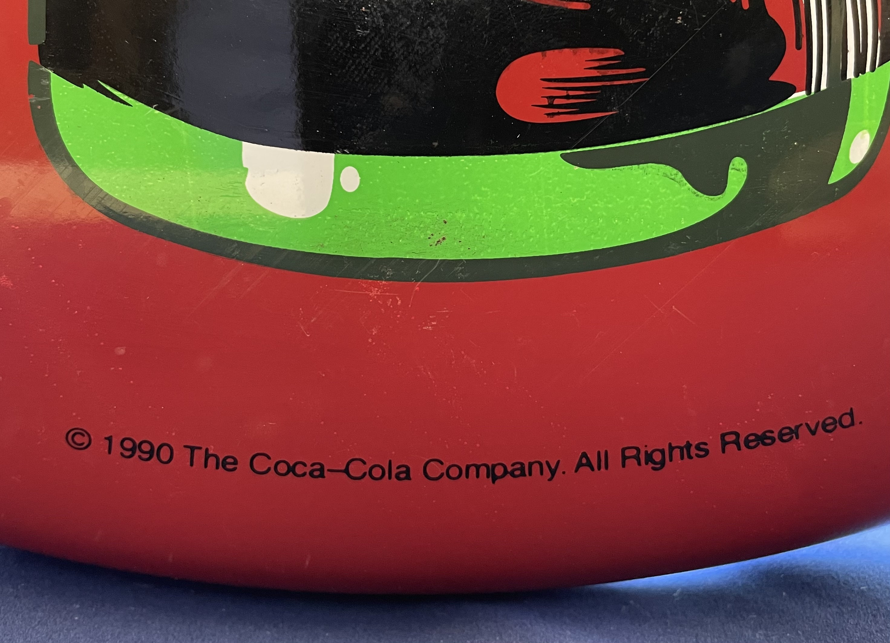 Vintage Coca Cola Button Metal Sign - 16
