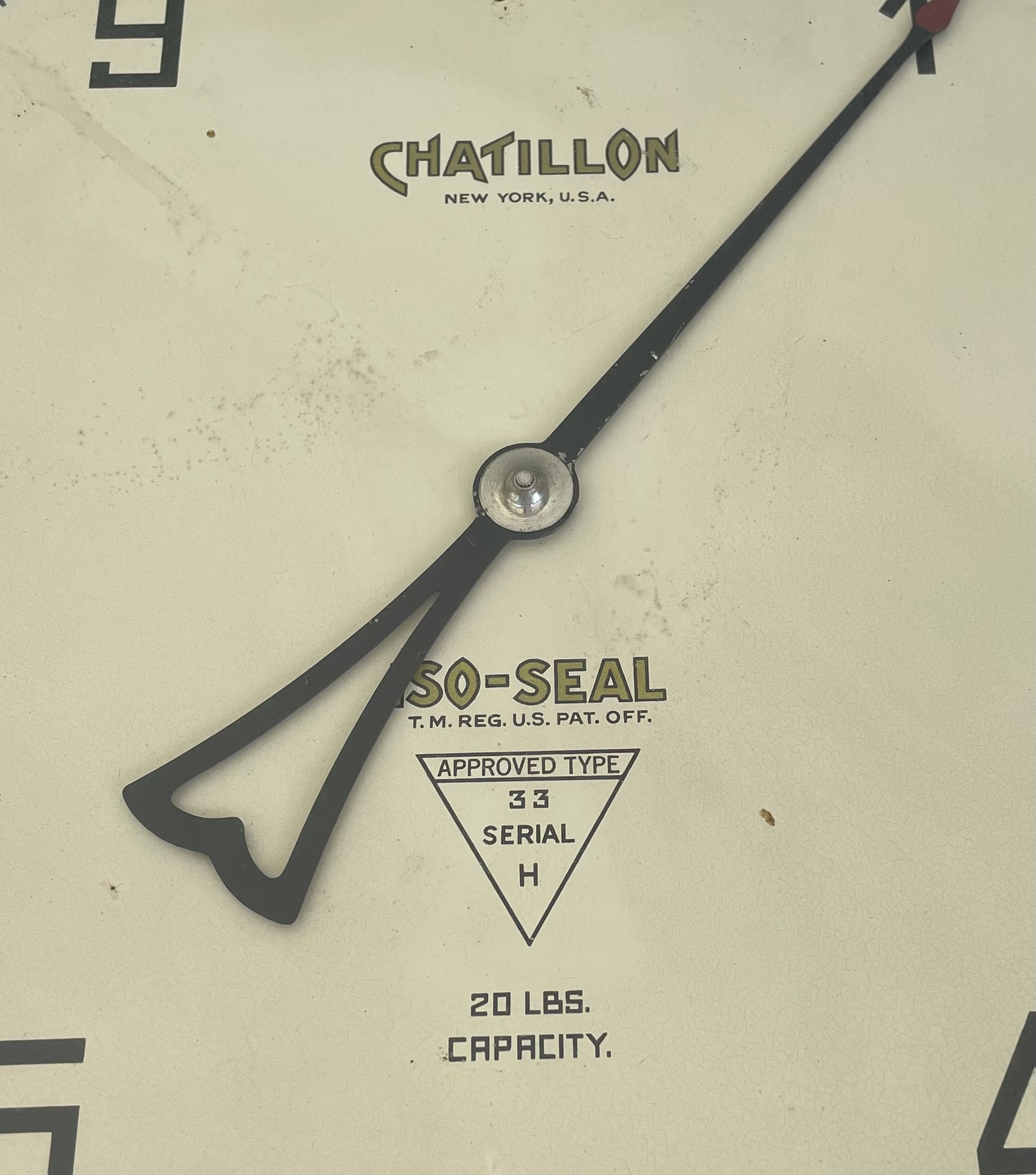 Vintage Chatillon Double Sided Grocery Scale - Type 33 Serial H - 20lb ...