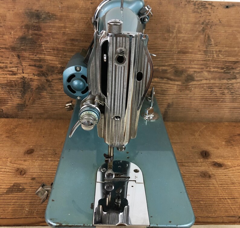 Vintage White Super Deluxe Precision Sewing Machine Made in Etsy