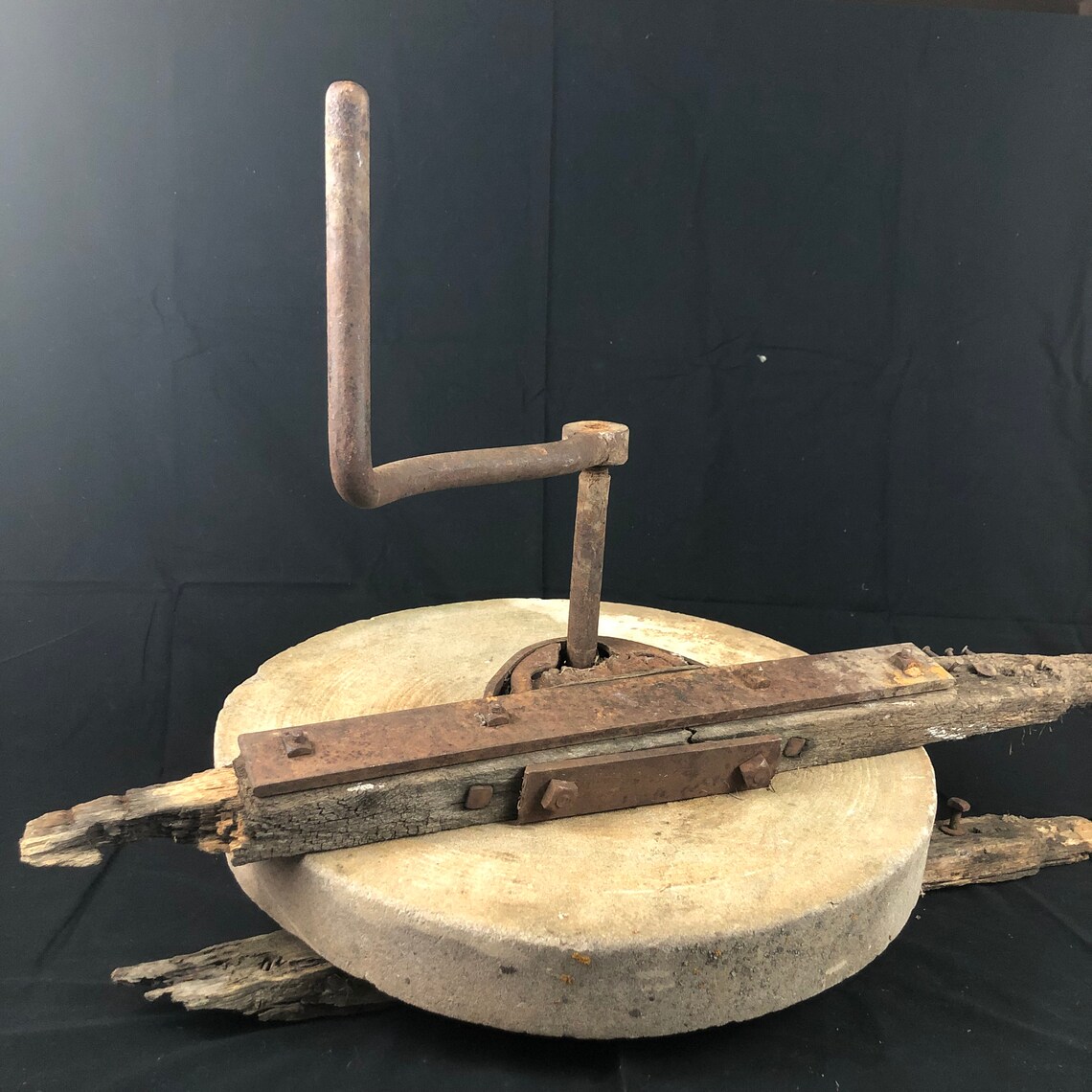 Antique Sharpening Stone Sharpening Wheel Grinding Wheel Etsy