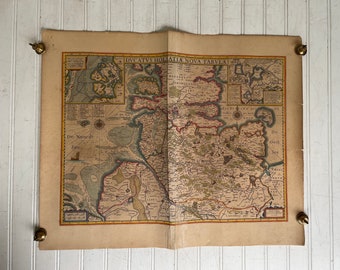 Antique Map - Ducatus Holsatiae Nova Tabula - Amstelodami Guiljelmus Blaeuw Excudit