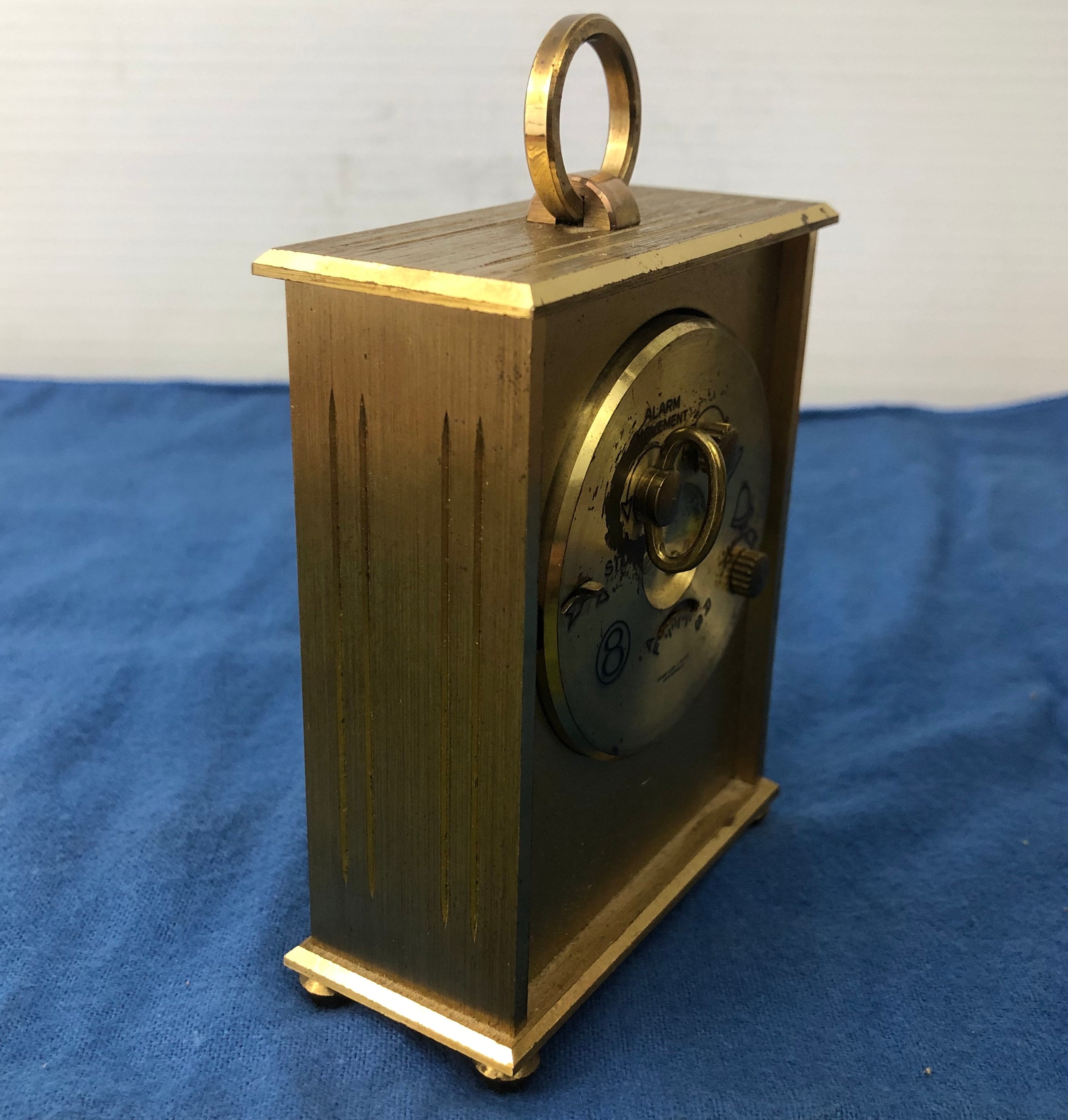 Vintage Linden Guild 8-day 7 Jewels Brass Mechanical Clock - Made