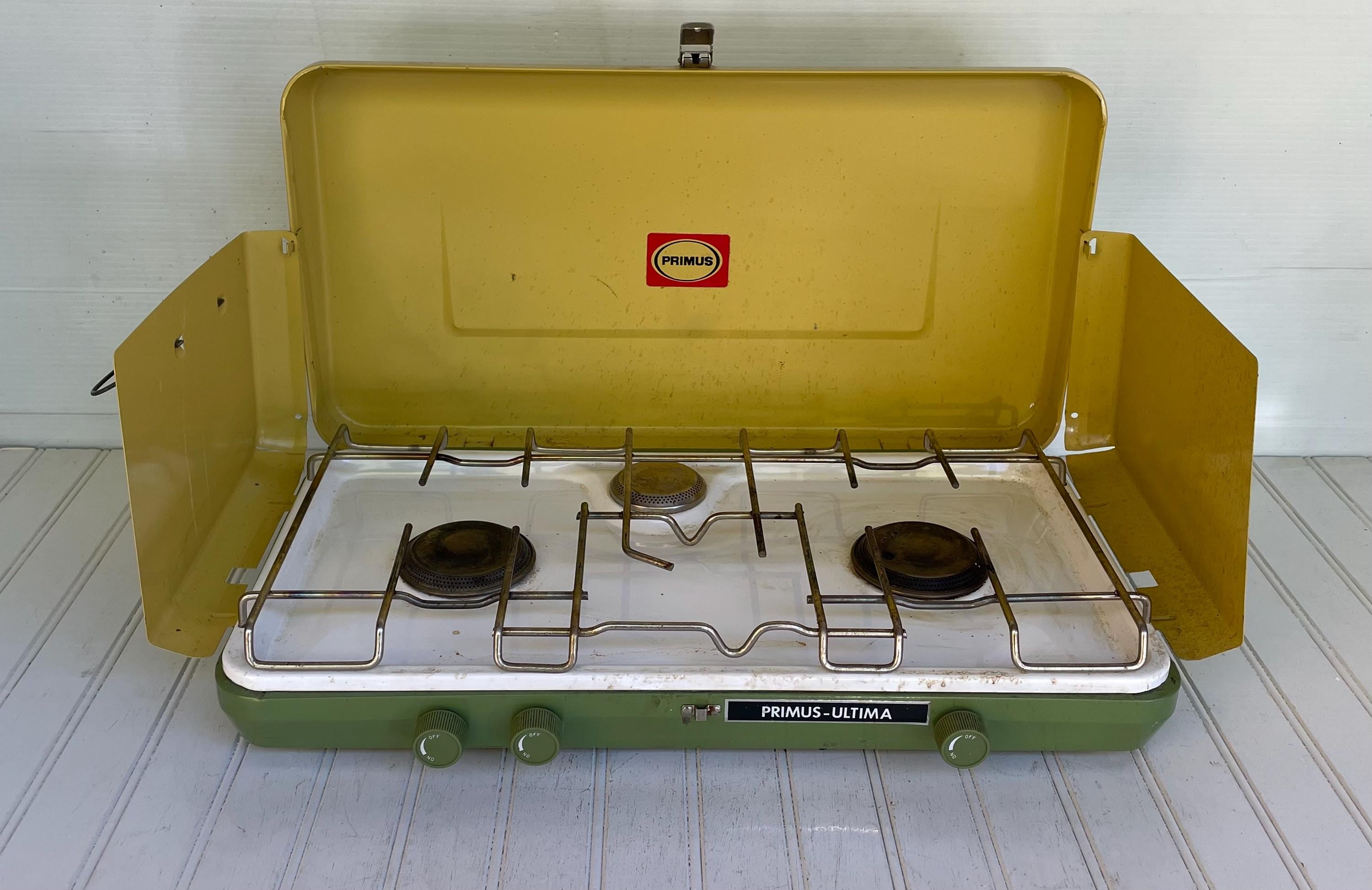 Vintage Primus Ultima Deluxe 3 Burner Propane Stove With