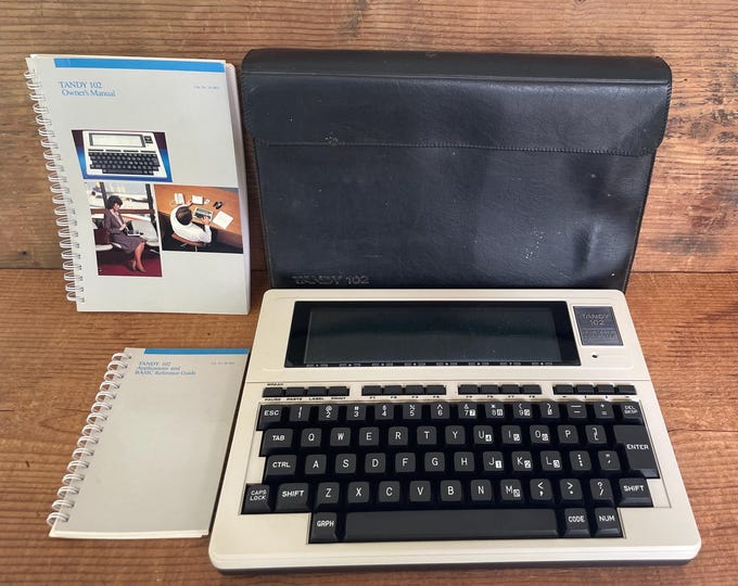 Vintage 1980s Tandy 102 Portable Computer - Microsoft Software ...