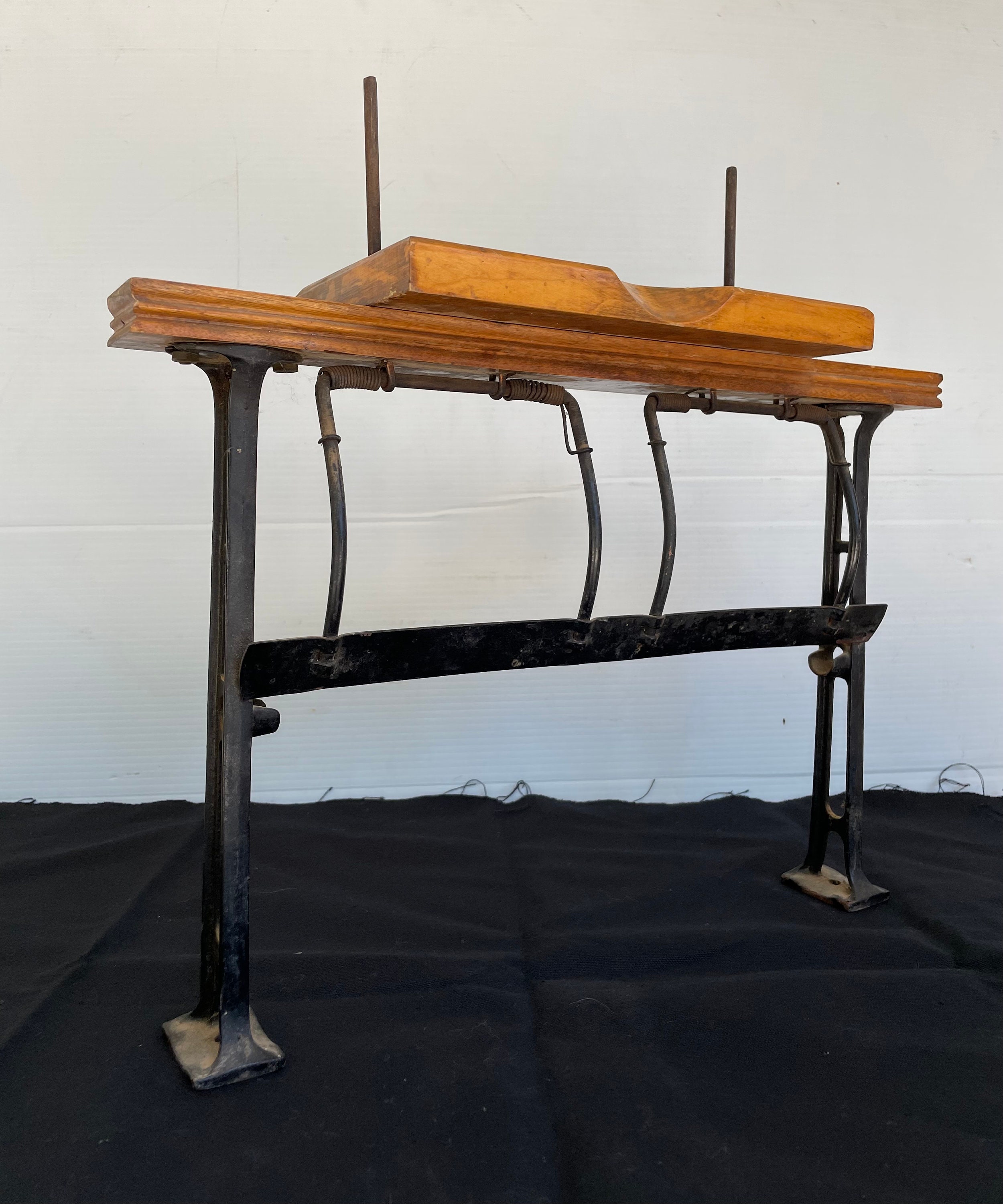 Vintage Paper Cutter With String Holders Mountable Cast Iron 