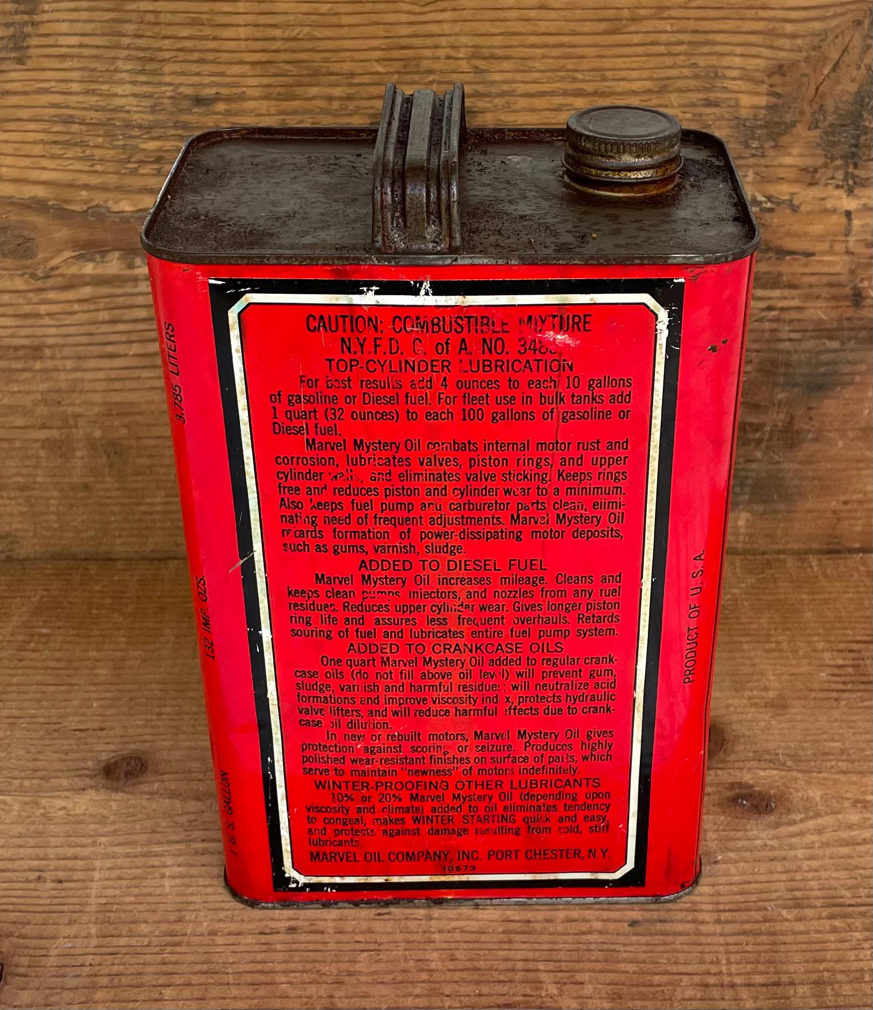 Vintage Marvel Mystery Oil Can - 1 Gallon - Etsy
