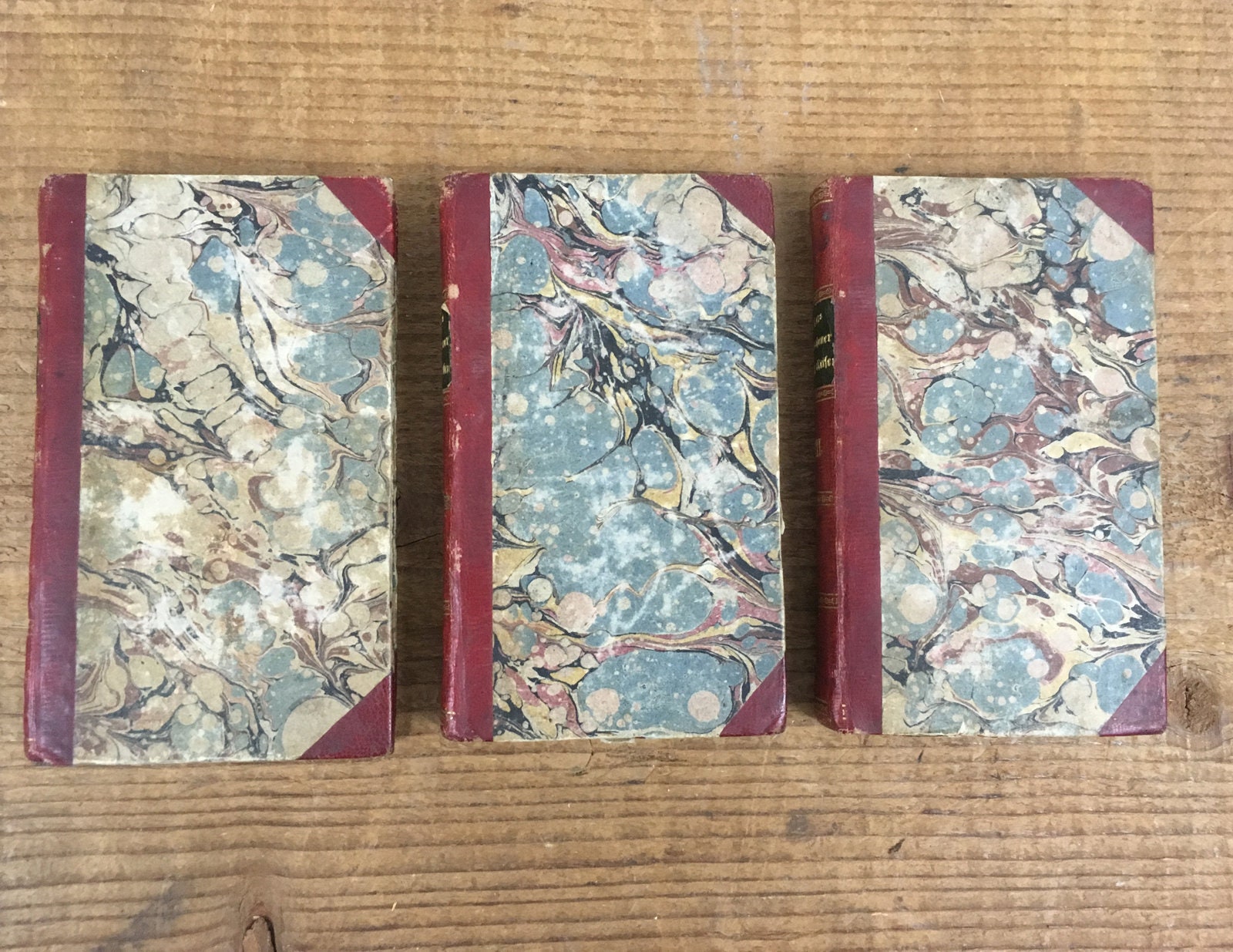 Antique German Books 1802 1803 German Set of 3 Books