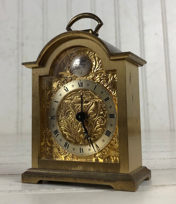 Swiss Made, Swiza Sheffield 8 Day, 15 Jewels Carriage Alarm Clock