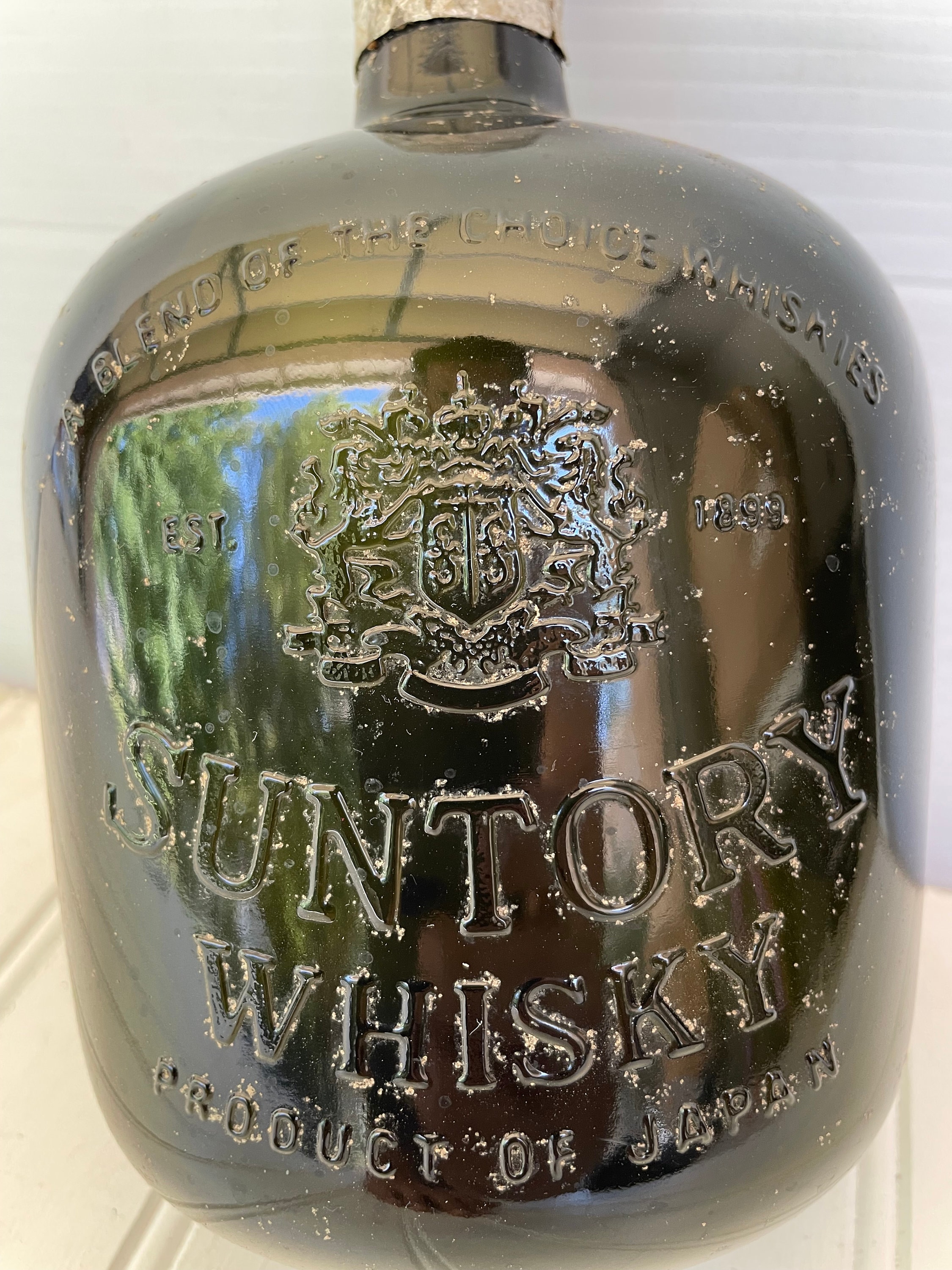 Vintage Japanese Whiskey Bottle - Suntory Whisky - A Blend