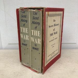 The Secret History of The War by Waverley Root - 1945 - 2 Book Boxed Set