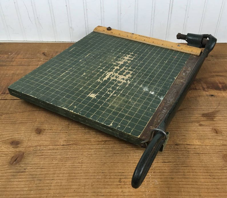 Vintage Monarch Paper Cutter Milton Bradley Paper Cutter Etsy