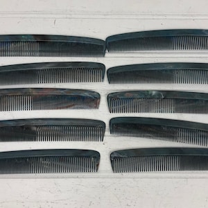 Vintage Marbled Plastic Combs - 40 Combs - NOS