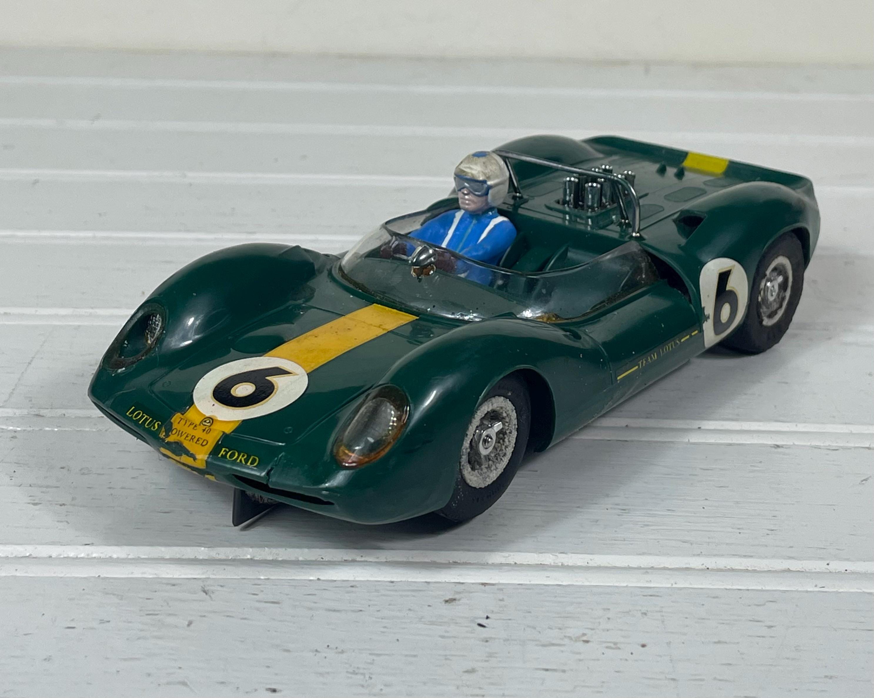 Vintage 1960s Cox Lotus 40 Slot Car 1/24 Scale Green #6 Racing