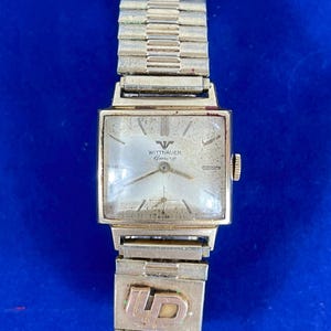 Vintage MF Cortina 17 Jewel Manual Wind Watch 10K RGP Bezel GF Mesh Band Silver 10k Rgp Bezel Watch - Etsy main image 4