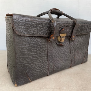 Vintage Homa Leather Briefcase Document Carrier Satchel Lawyer Bag