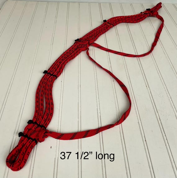 Vintage Rope Climbing Harness - Red Rope Mountain Climbing Harness View 4