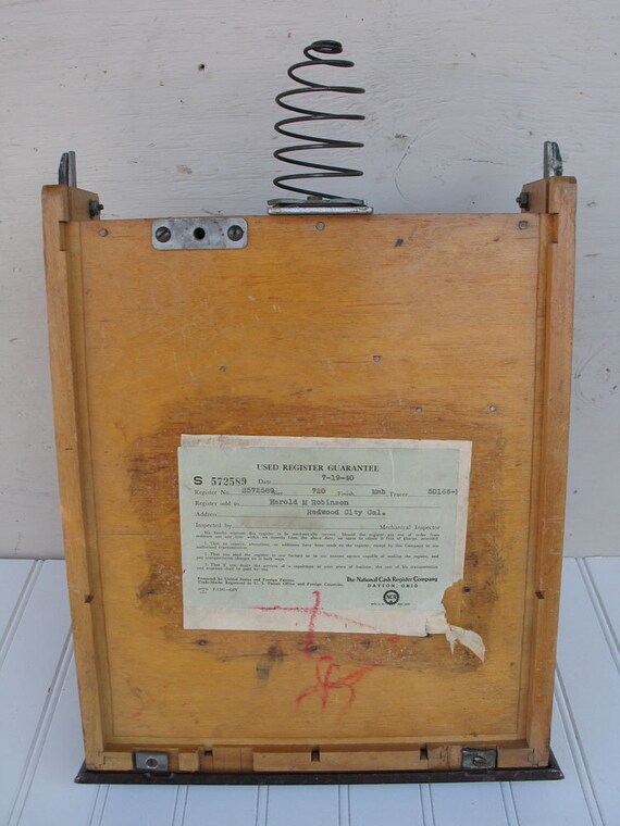 The National Cash Register Company 1940s Cash Drawer Tray Etsy