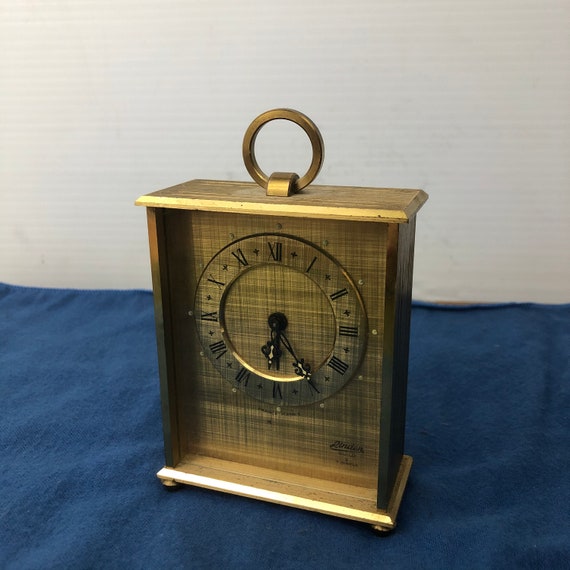 Vintage Linden Guild 8-day 7 Jewels Brass Mechanical Clock - Made