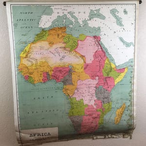 Antique Map of Africa - 1910 J. F. Dreisbach & Co.  Kansas City, MO.
