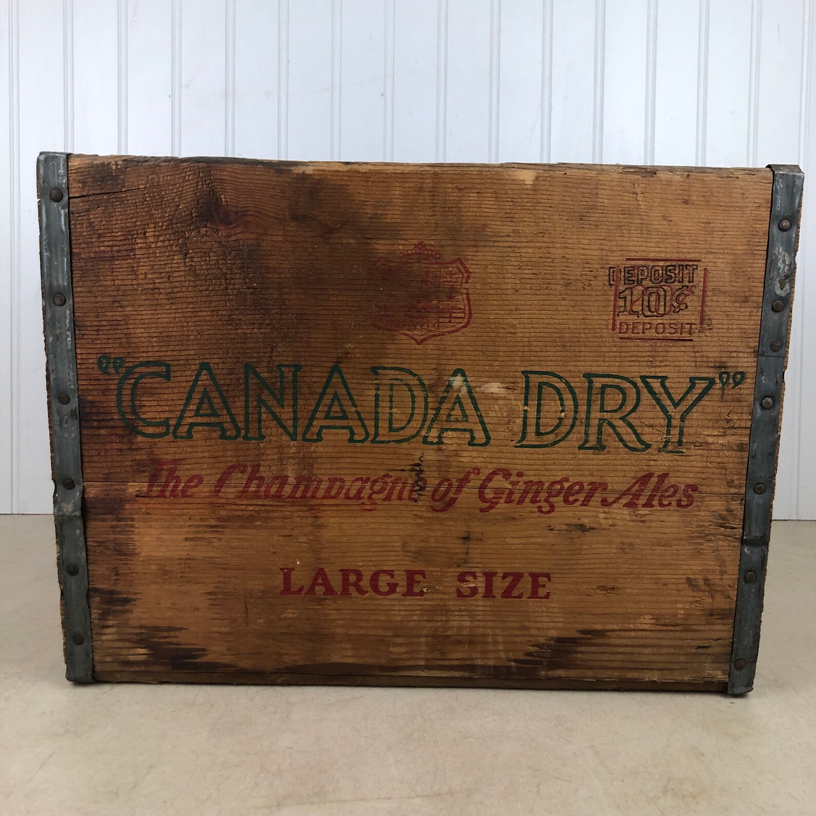 Vintage Wood Canada Dry Crate Advertising Box Canada Dry Etsy
