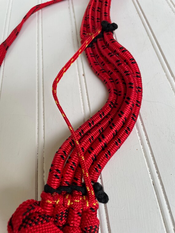 Vintage Rope Climbing Harness - Red Rope Mountain Cli… - Gem