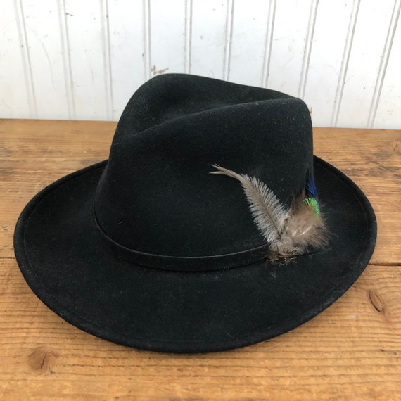 Vintage Fedora Dorfman Pacific Hat With Feather - Etsy display picture 1