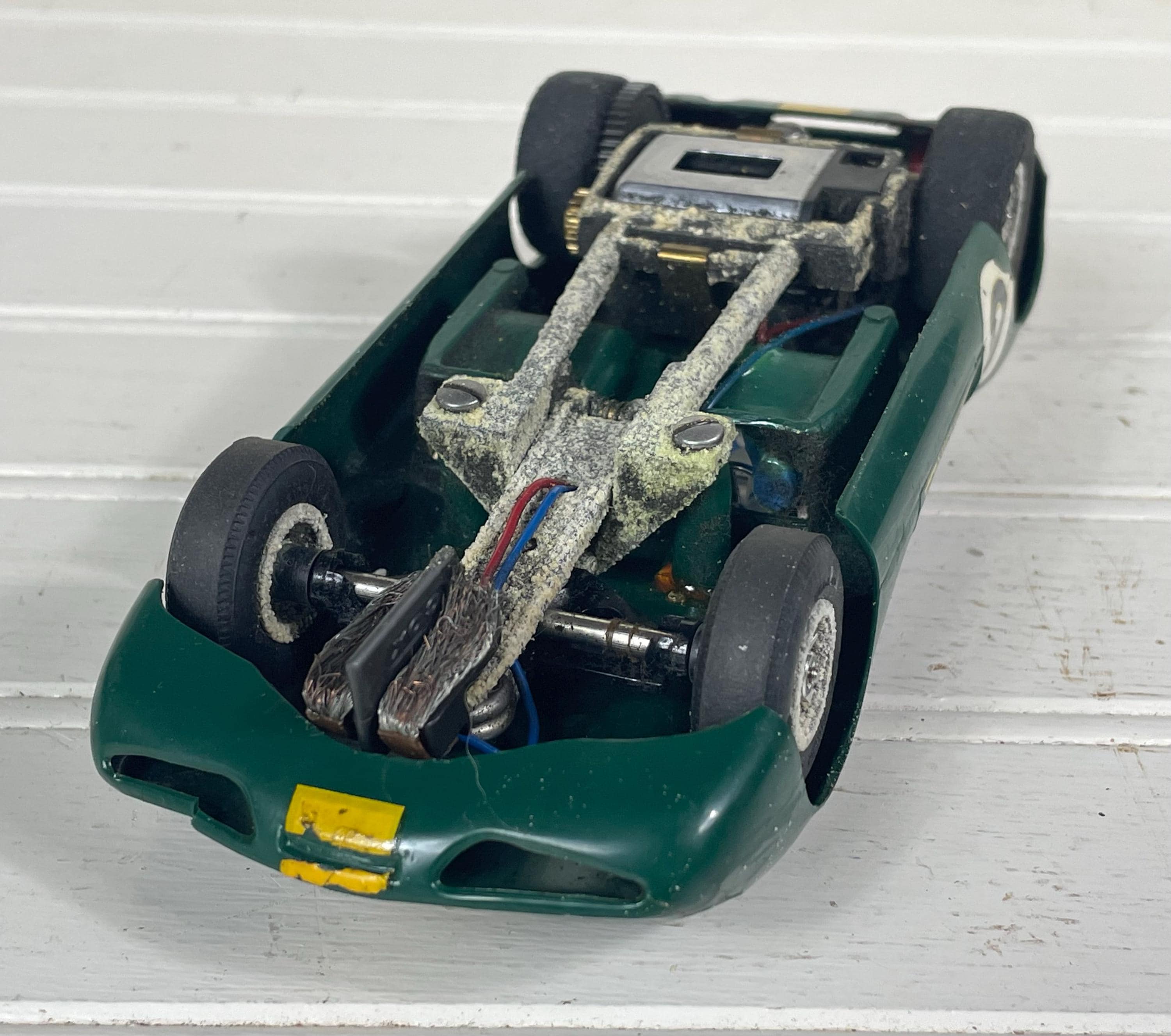 Vintage 1960s Cox Lotus 40 Slot Car 1/24 Scale Green #6 Racing