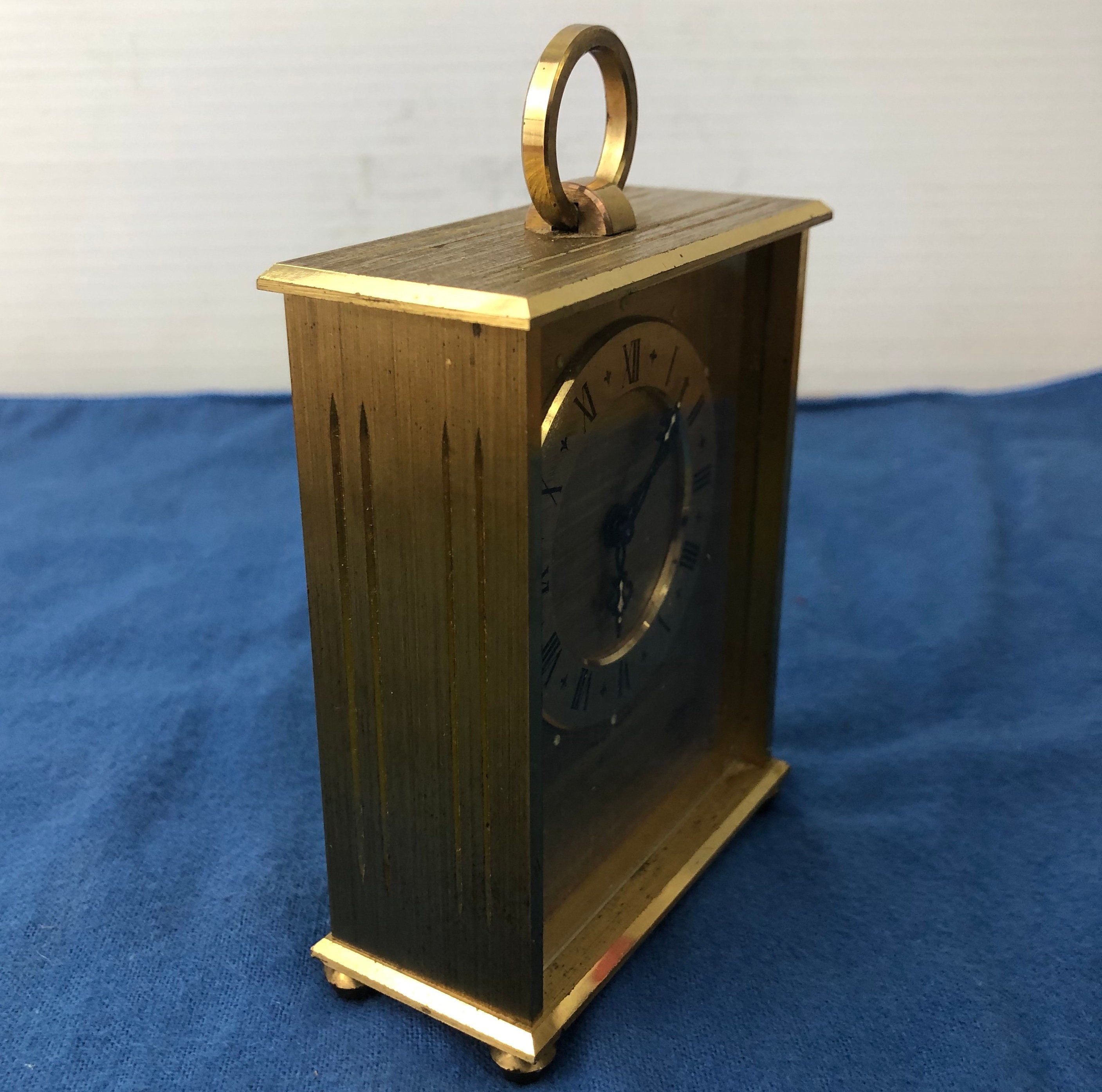 Vintage Linden Guild 8-day 7 Jewels Brass Mechanical Clock - Made