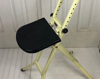 Vintage Framar Metal Folding Chair - Made in Italy 1970s