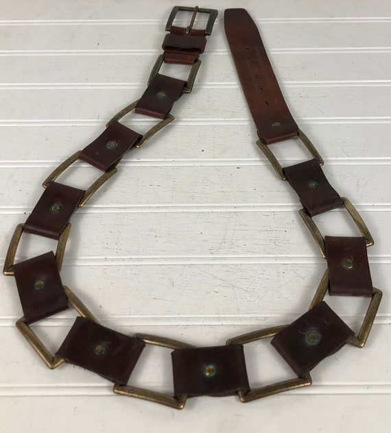 chrome brass saddle belt Gem