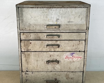 Borg Warner Tune up Parts Cabinet, Automotive, Garage Decor, Man