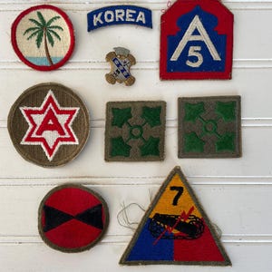 WWII Military Patches Collection – Vintage U.S. Army Insignia Lot