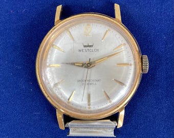 Vintage Westclox Shock Resistant 21 Jewels Men's Watch - Caliber