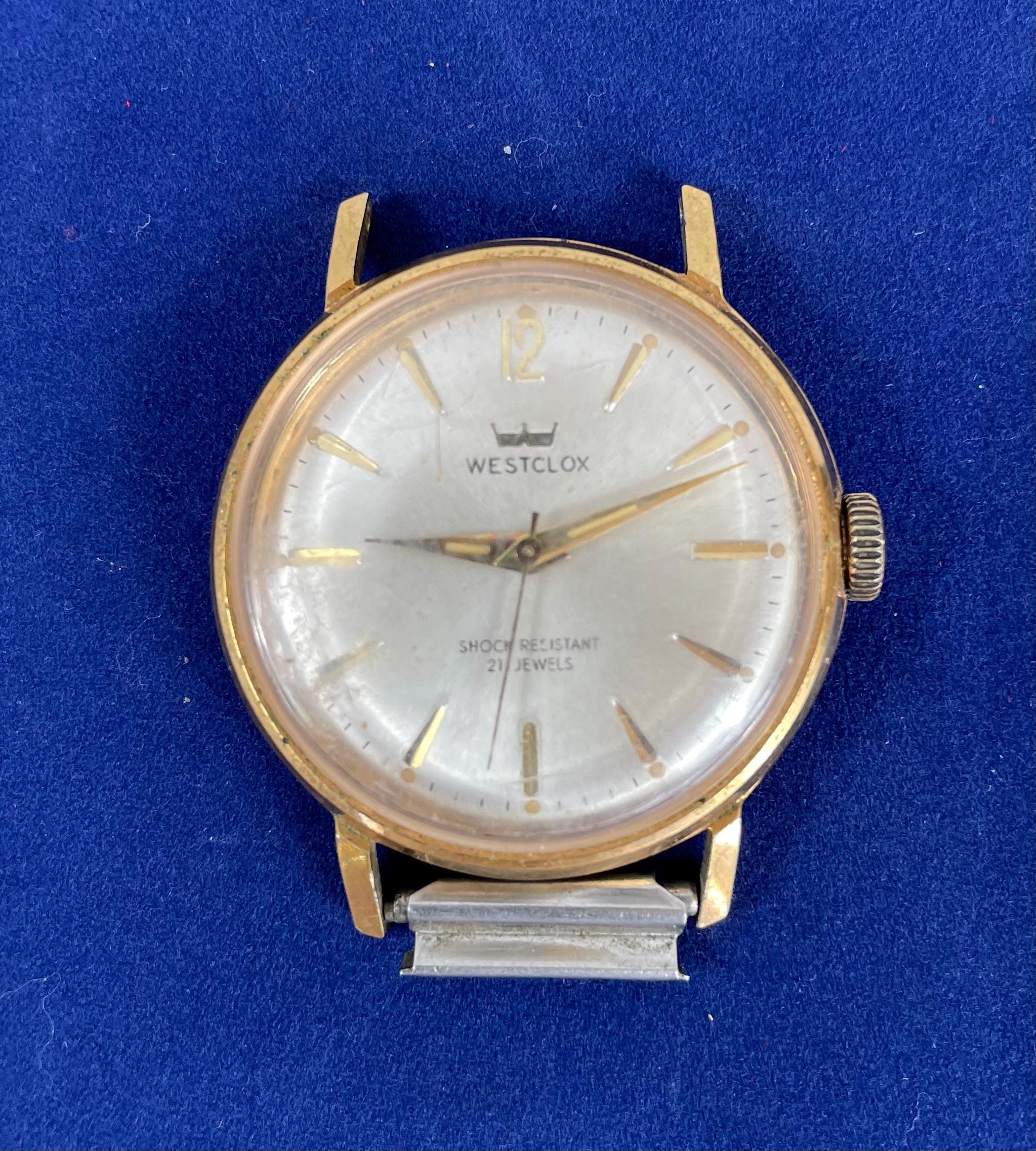 Vintage Westclox Shock Resistant 21 Jewels Men's Watch - Caliber