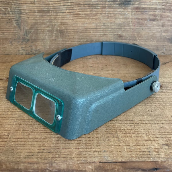 Vintage OptiVisor by Donegan Optical Co. - Binocular Headband Magnifier