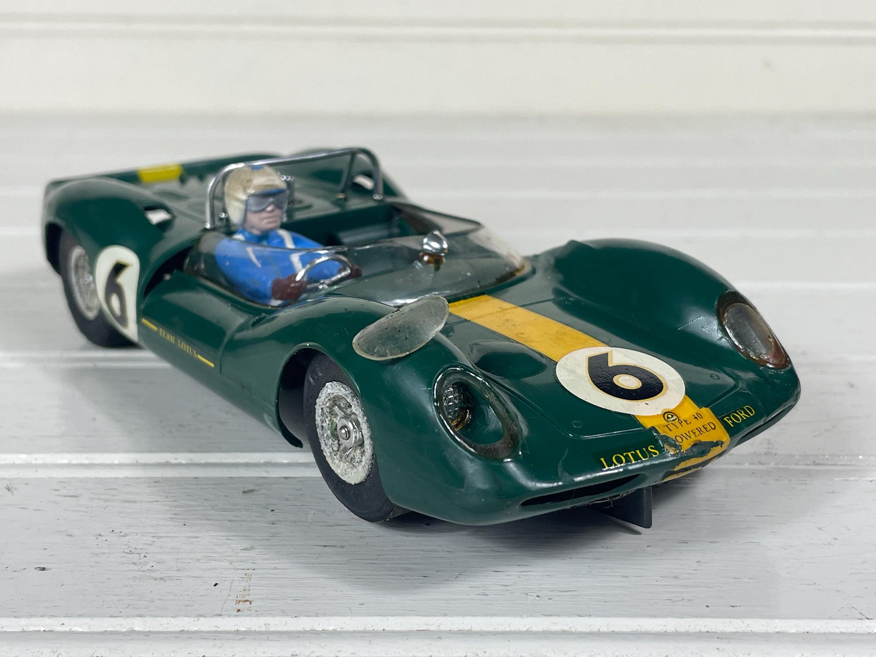 1/24 スロットカー COX LOTUS 40 Vintage 1960s Cox Lotus 40 Slot Car 1/24 Scale Green #6 Racing
