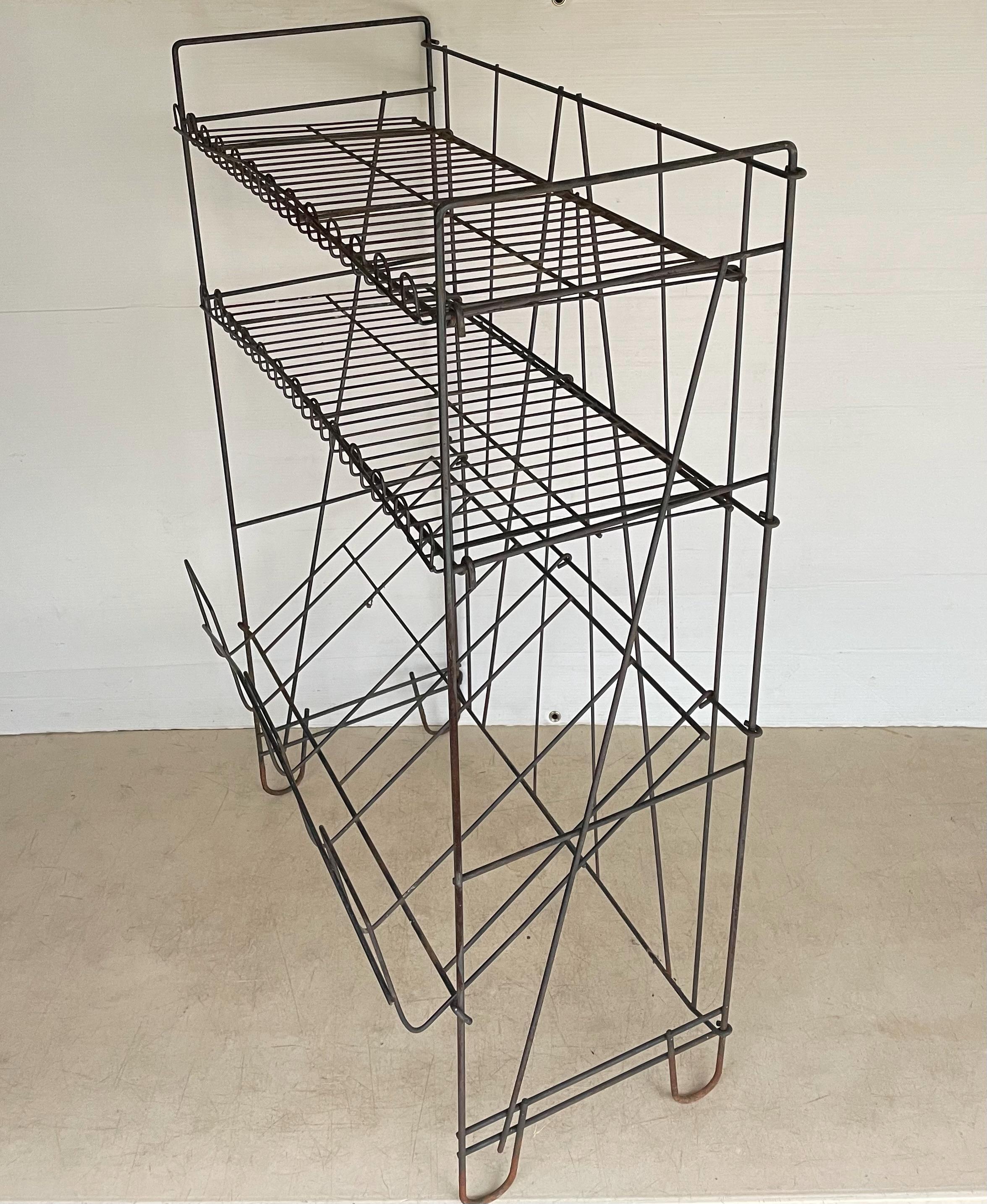 Vintage Metal Wire Folding Display Stand - Etsy
