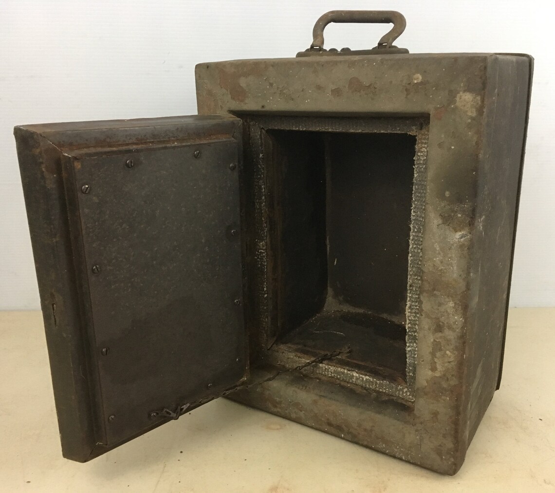 Vintage Railroad Strong Box Stagecoach Safe Fireproof | Etsy
