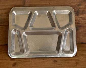 WWII Mess Hall Trays - U.S. Navy Mess Hall Tray - Stainless Mess Trays - Carrollton MFG. Co