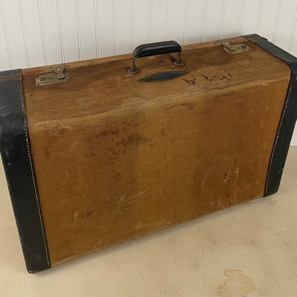 Vintage Luggage Hardshell Suitcase Travel Trunk