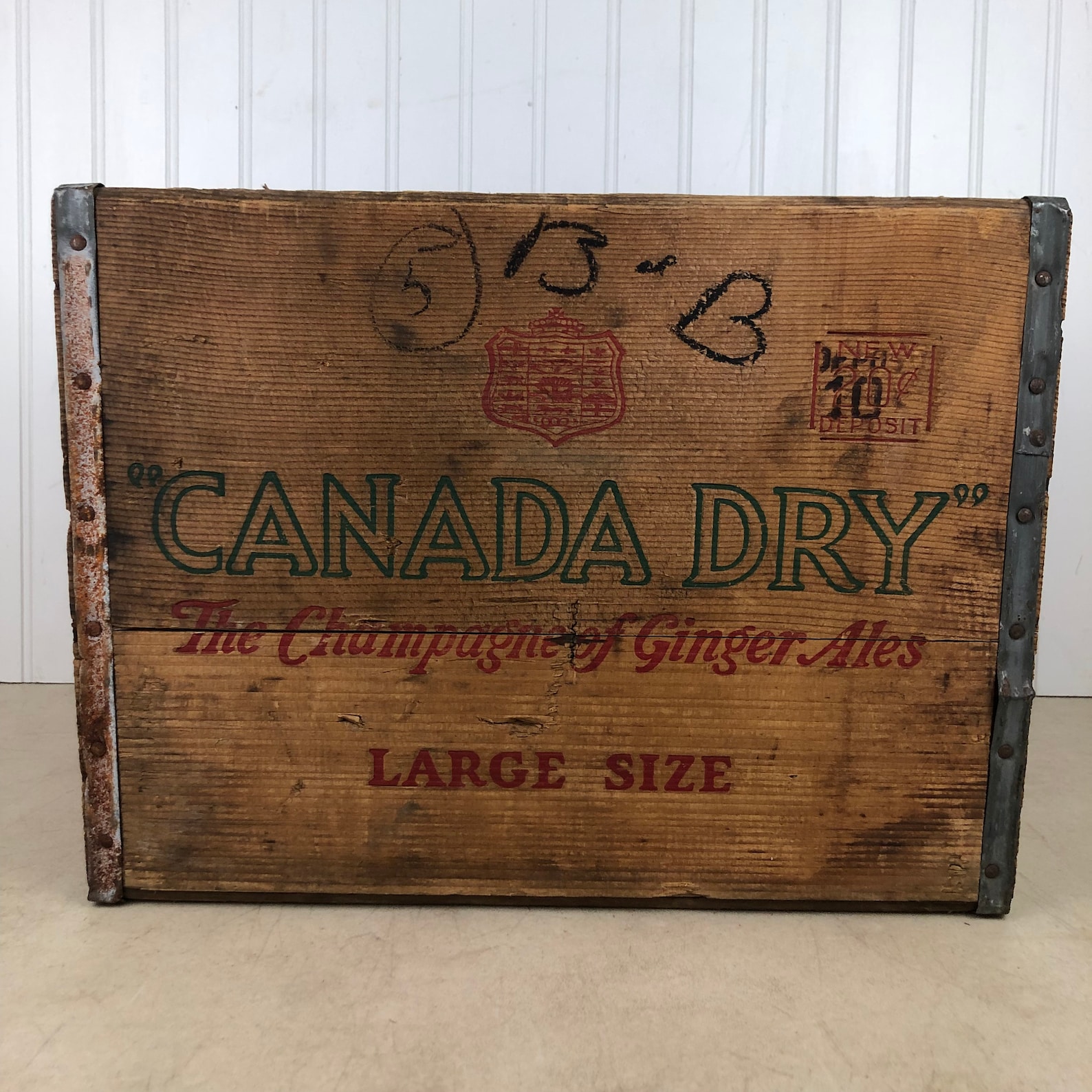 Vintage Wood Canada Dry Crate Advertising Box Canada Dry Etsy