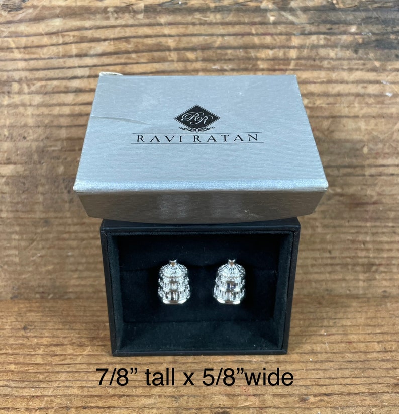 Ravi Ration Ravi Ratan Sterling Silver Cuff Links - Capitol Building Cuff Links - Etsy