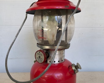 Vintage Red Coleman Lantern - Model 200A - Dated 6/71 - Etsy