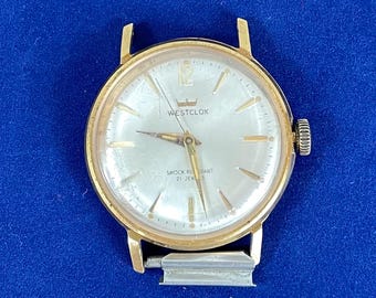 Vintage Westclox Shock Resistant 21 Jewels Men's Watch - Caliber
