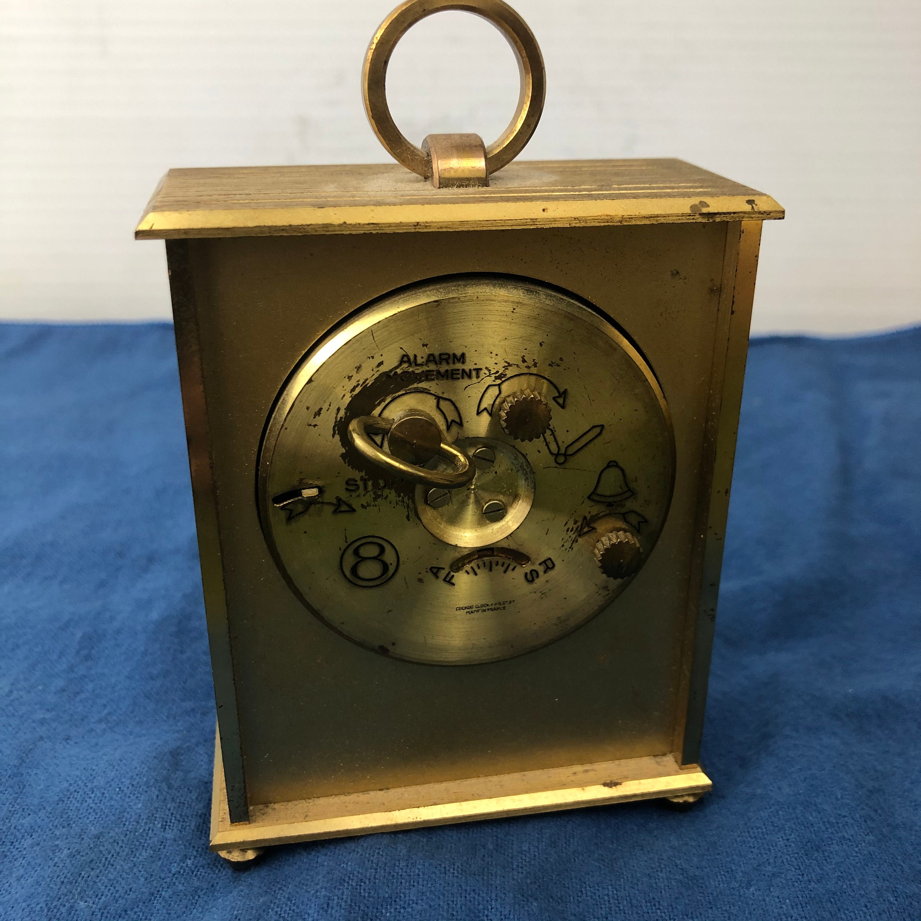 Vintage Linden Guild 8-day 7 Jewels Brass Mechanical Clock - Made