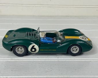 Vintage 1960s Cox Lotus 40 Slot Car 1/24 Scale Green #6 Racing
