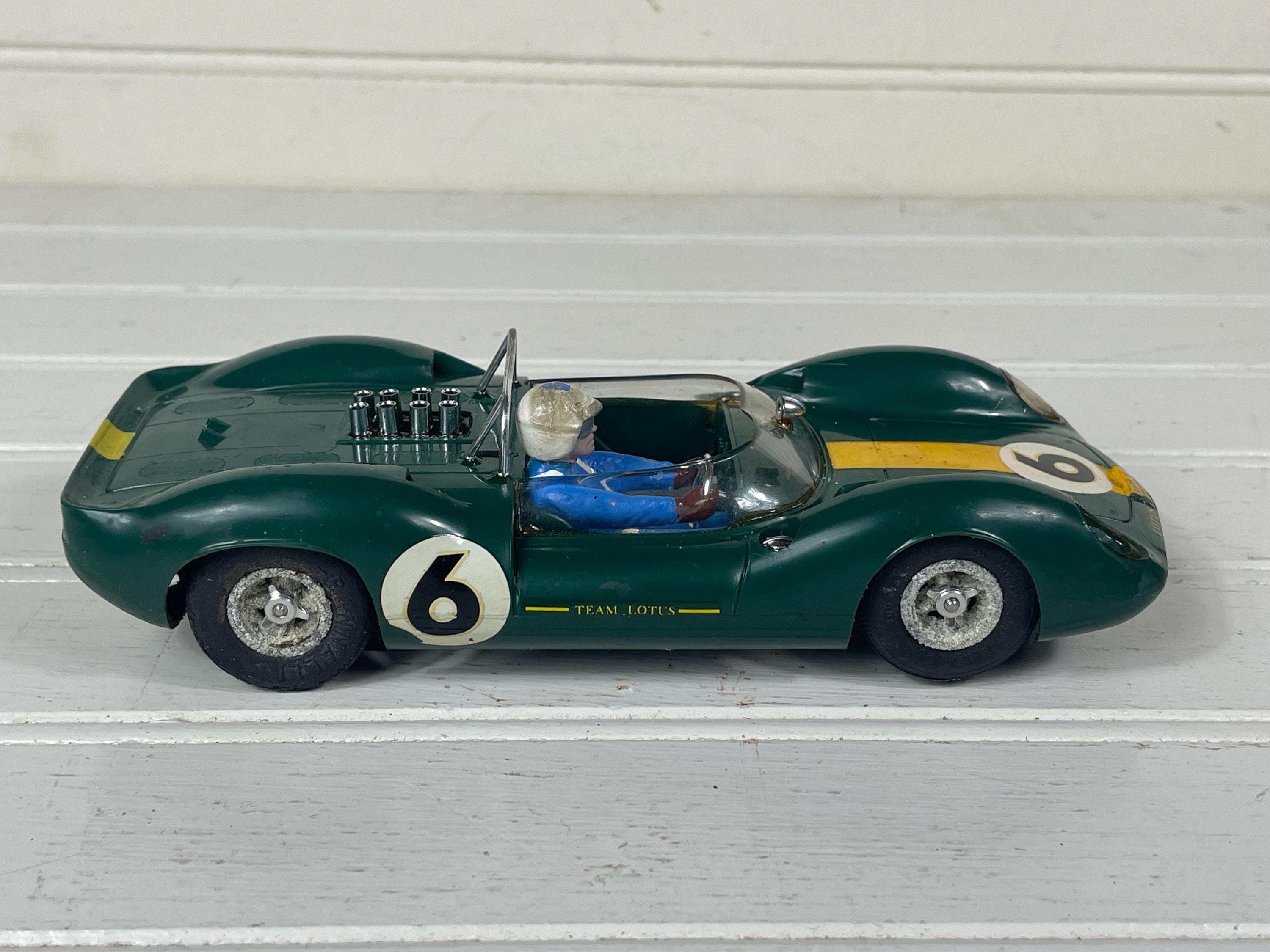 Vintage 1960s Cox Lotus 40 Slot Car 1/24 Scale Green #6 Racing