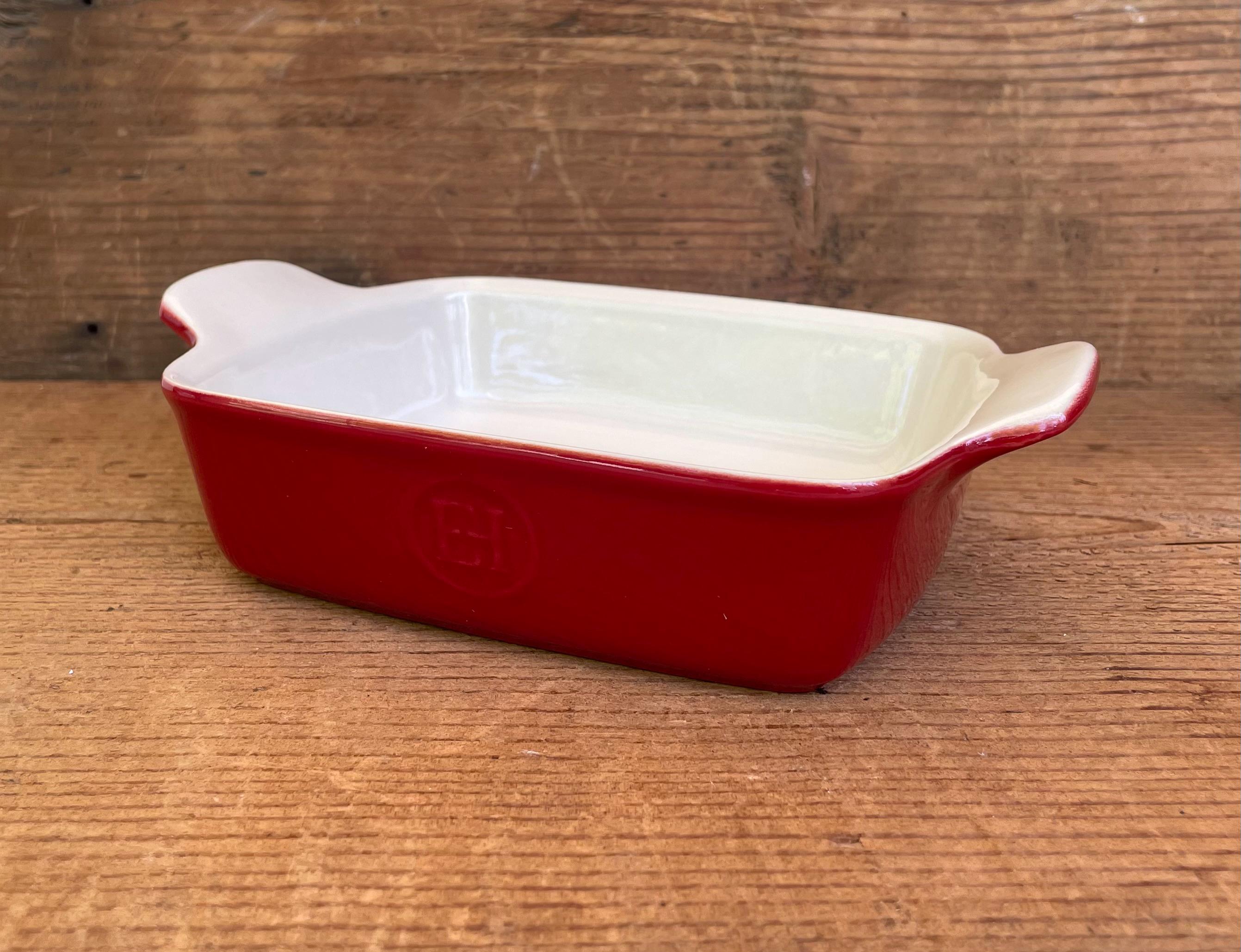 Emile Henry Red & White Small Casserole Dish - Made in France - Etsy