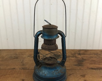 Vintage Dietz Blue Lantern Little Wizard - Etsy