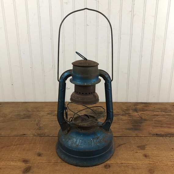 Vintage Dietz Blue Lantern Little Wizard - Etsy